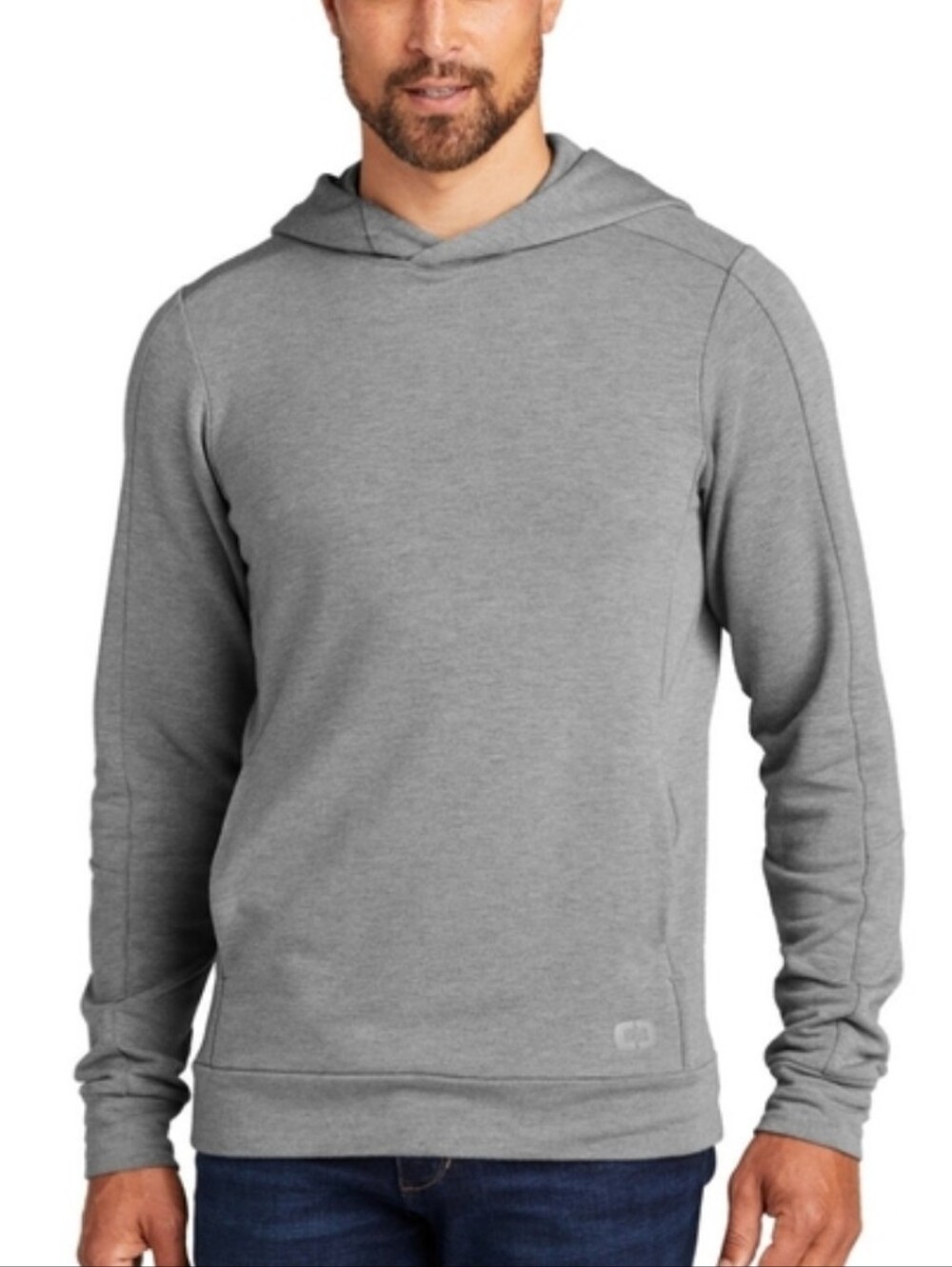 OGIO® Luuma Hoodie Size Large Gray Modal Blend